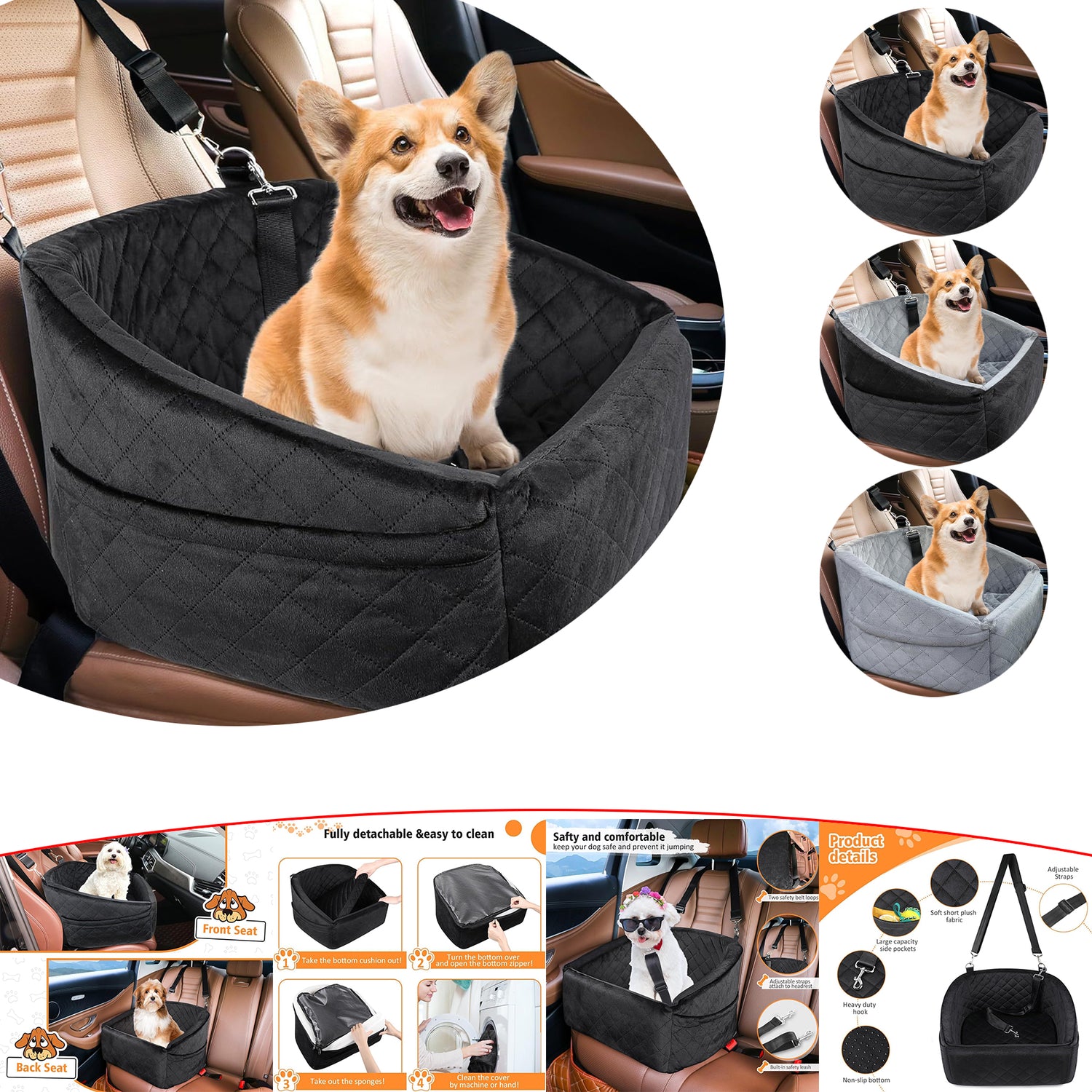 SUPSCH125 Dog Car Seat