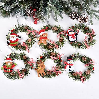 SUPSCH308 Weihnachts-Kiefernkränze für die Haustür