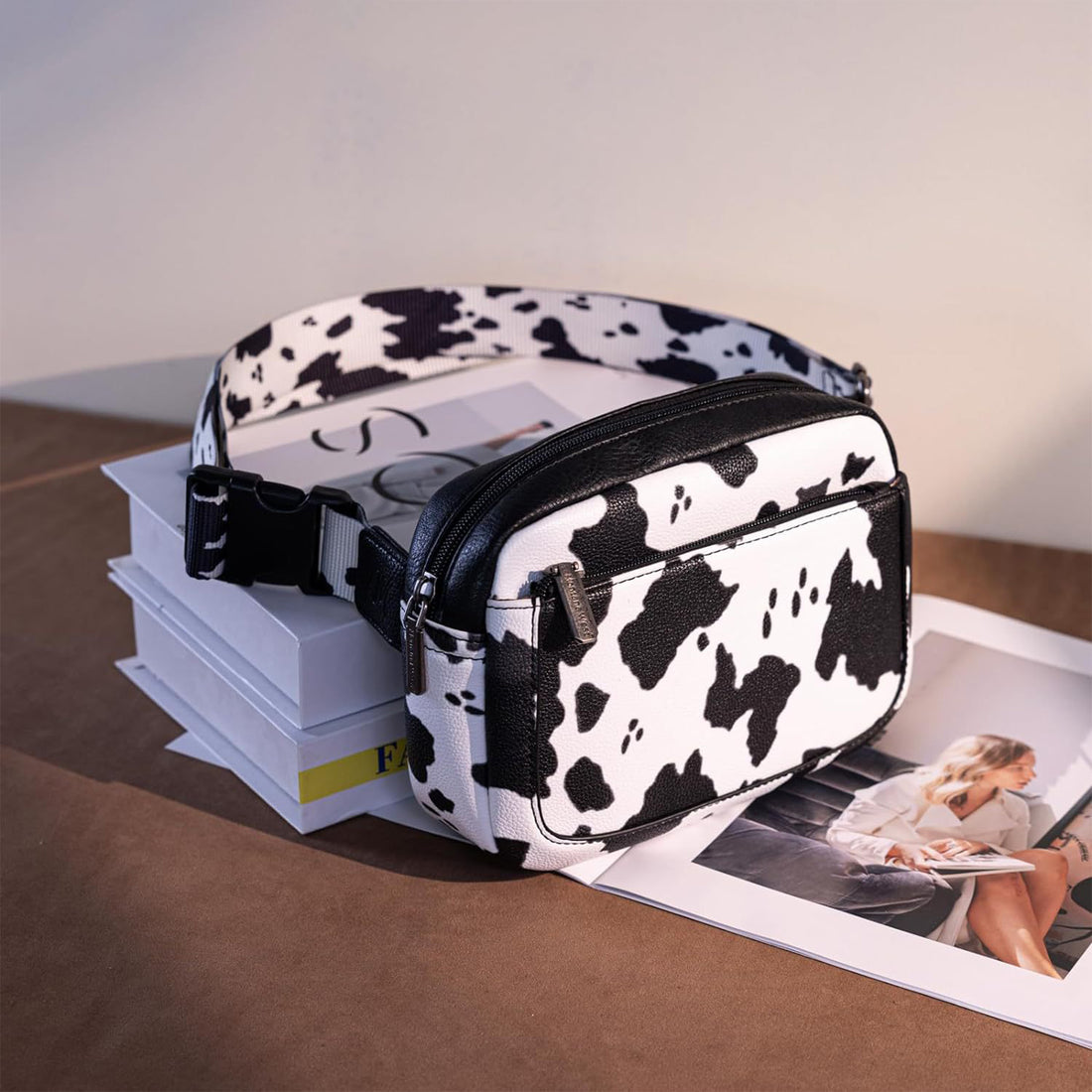 SUPSCH208 West Cow Print Fanny Pack