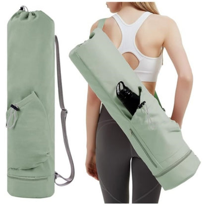 SUPSCH184 Yoga Mat Bag with Water Bottle Pocket and Bottom Wet Pocket