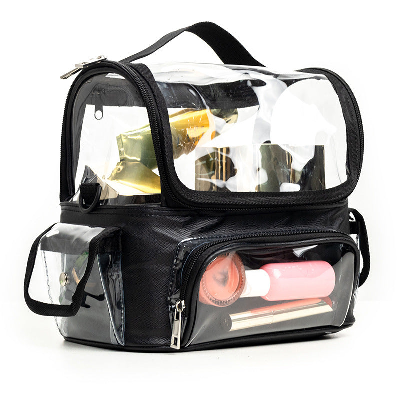 SUPSCH210 Transparent PVC Clear Travel Makeup Brush Holder