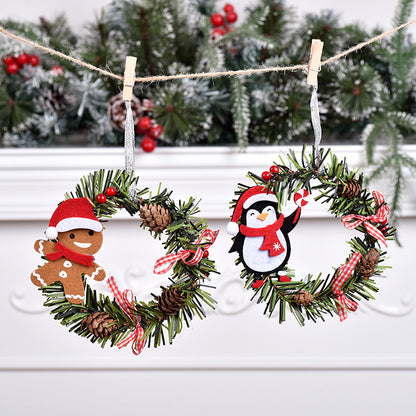 SUPSCH308 Weihnachts-Kiefernkränze für die Haustür