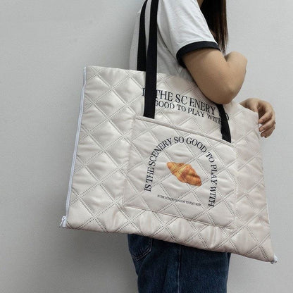 SUPSCH020  portable picnic moisture-proof mat zipper bento bag