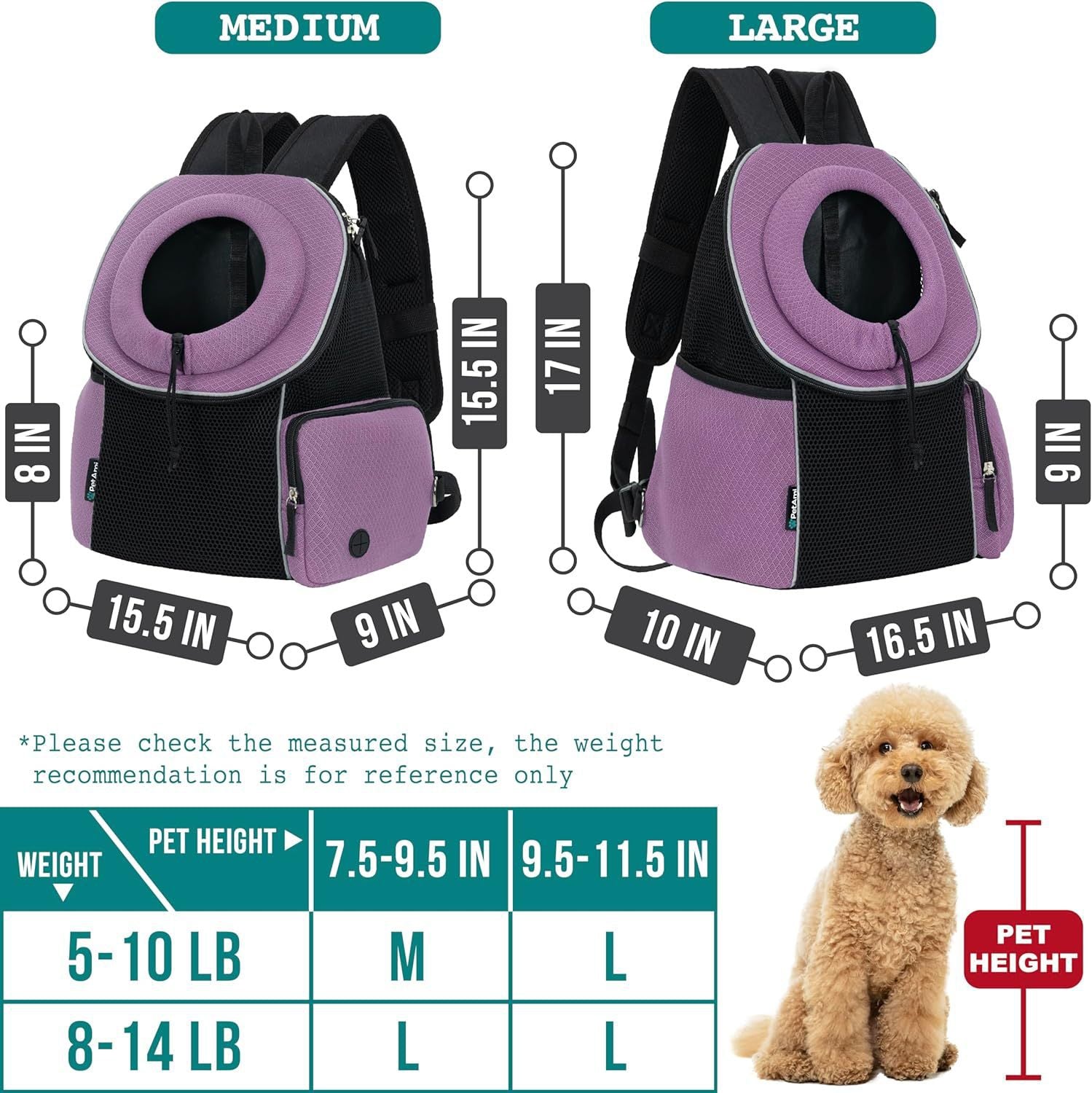 SUPSCH191 Hunde-Fronttrage-Rucksack