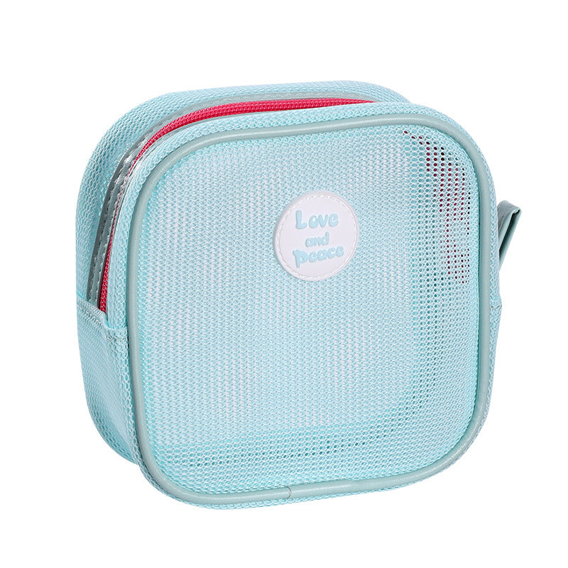 SUPSCH229 Kosmetiktasche aus Netzstoff mit Reißverschluss