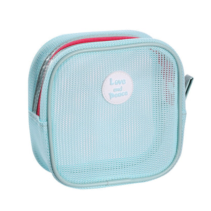 SUPSCH229 Kosmetiktasche aus Netzstoff mit Reißverschluss