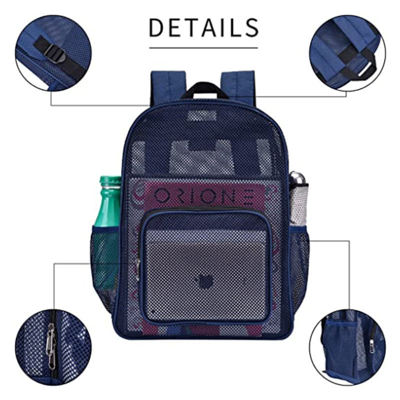 SUPSCH178 Leichter Rucksack aus durchsichtigem Netzgewebe