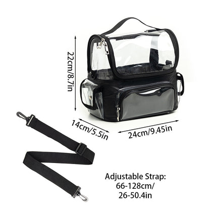 SUPSCH210 Transparent PVC Clear Travel Makeup Brush Holder