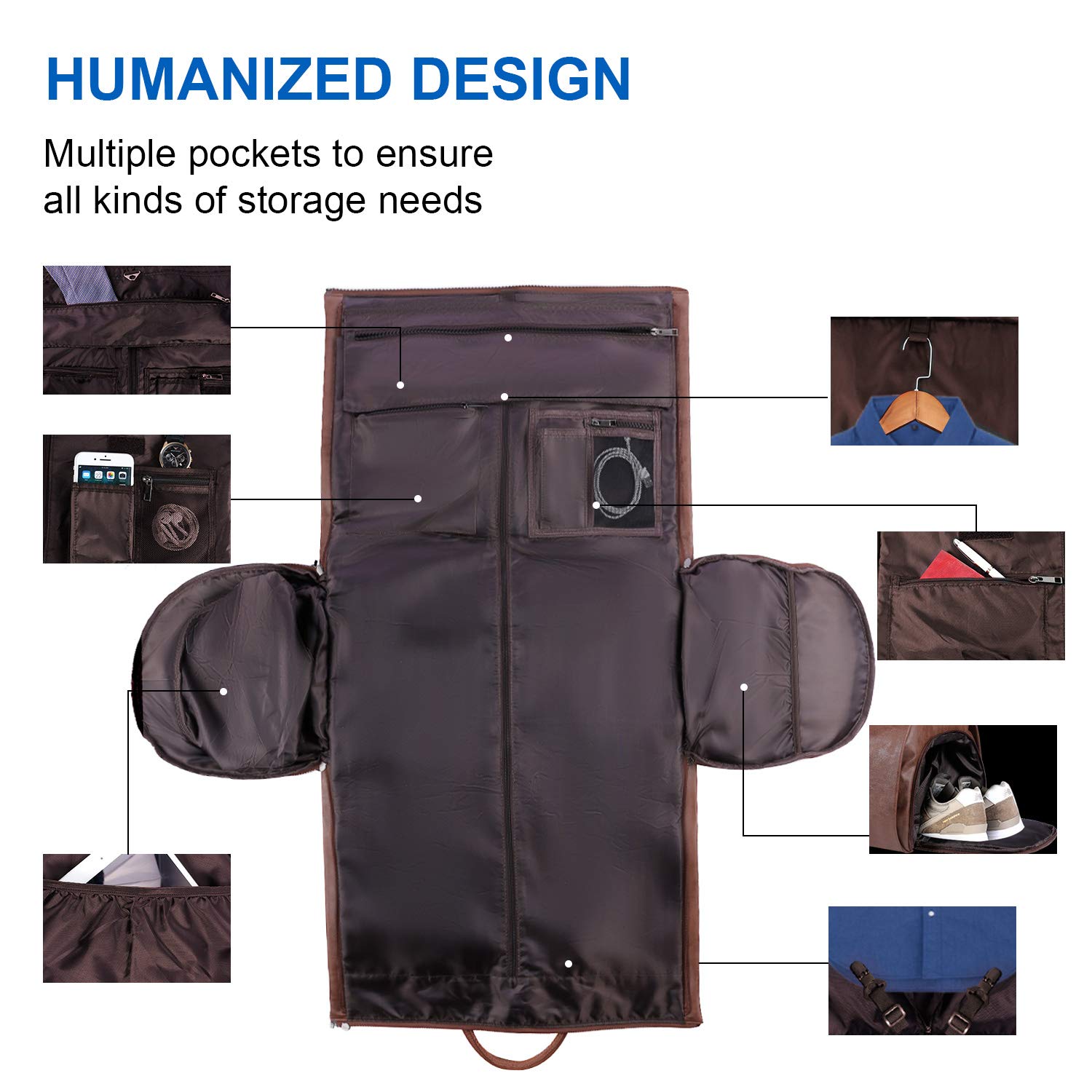 SUPSCH139 Convertible Travel Garment Bag