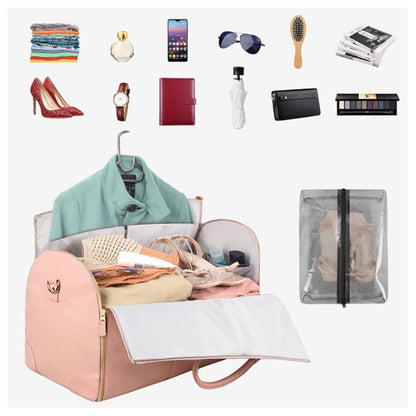 SUPSCH146 Pu-Leder 2-in-1-Reisetasche