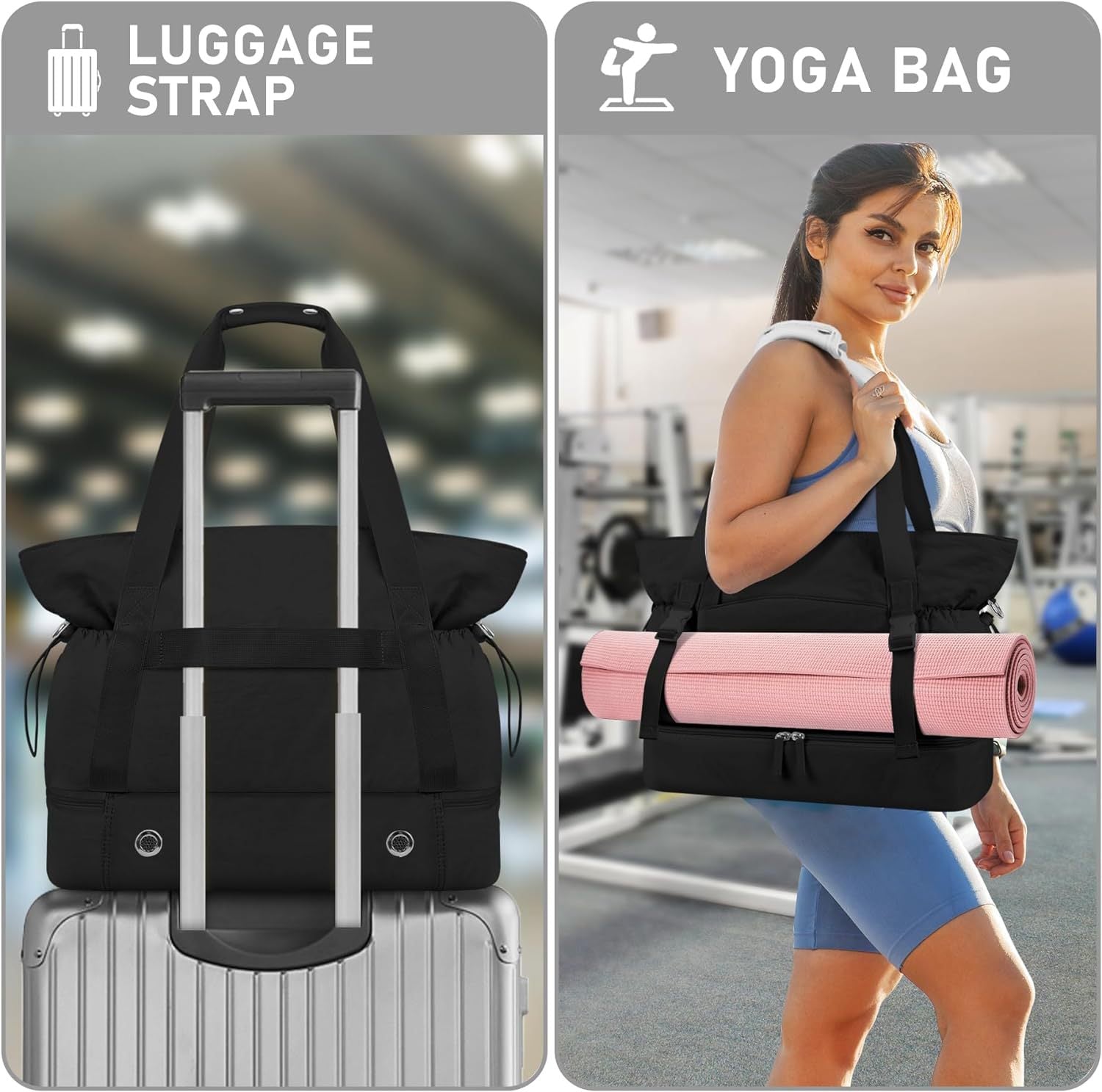 SUPSCH169 Yogamatten-Tasche mit Wasserflaschentasche