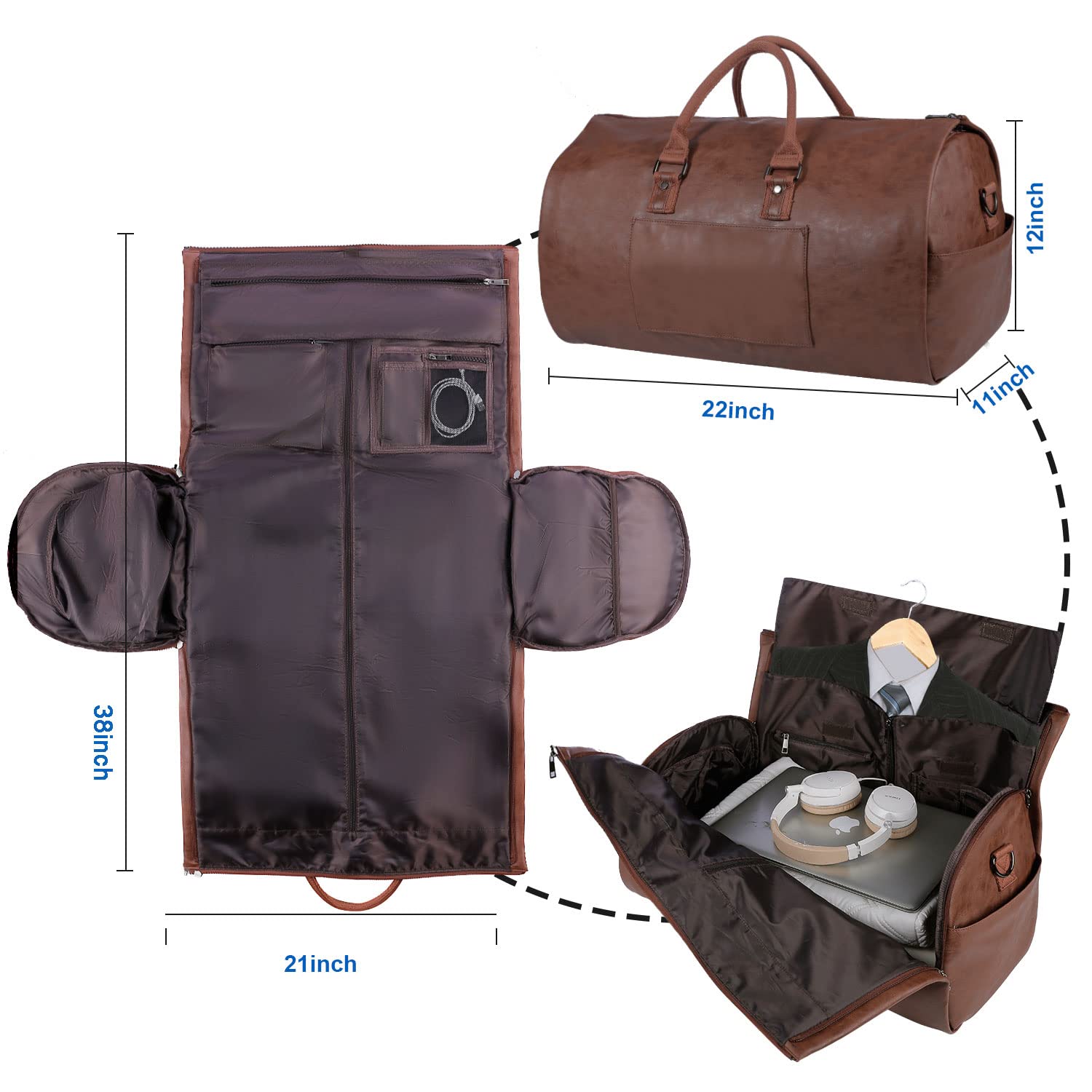 SUPSCH139 Convertible Travel Garment Bag