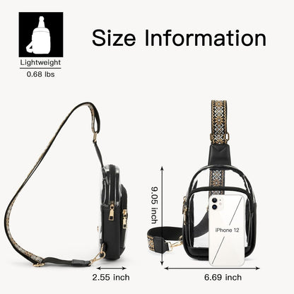 SUPSCH145 Clear Sling Bag