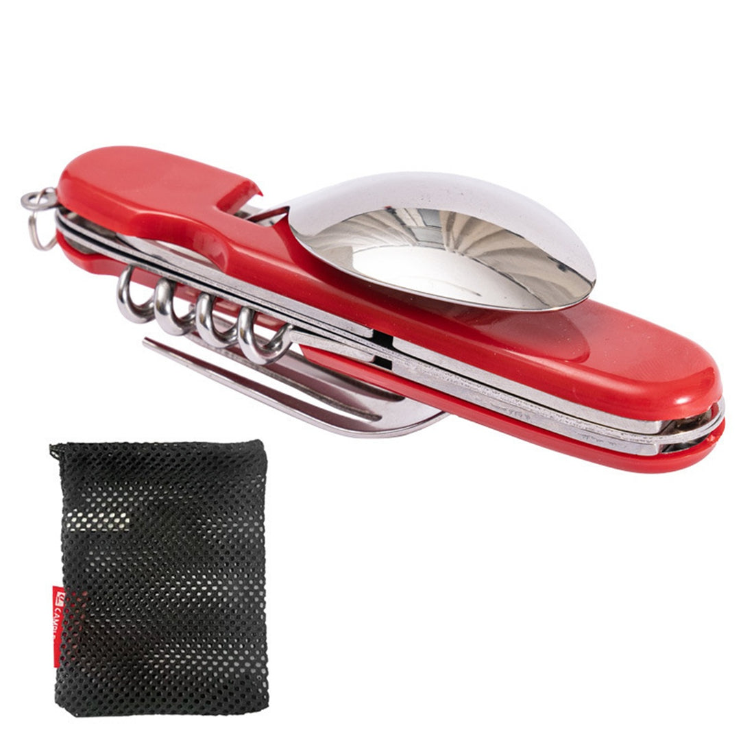 HUPSBY327 4 in 1 Pocket Cutlery Camping Set
