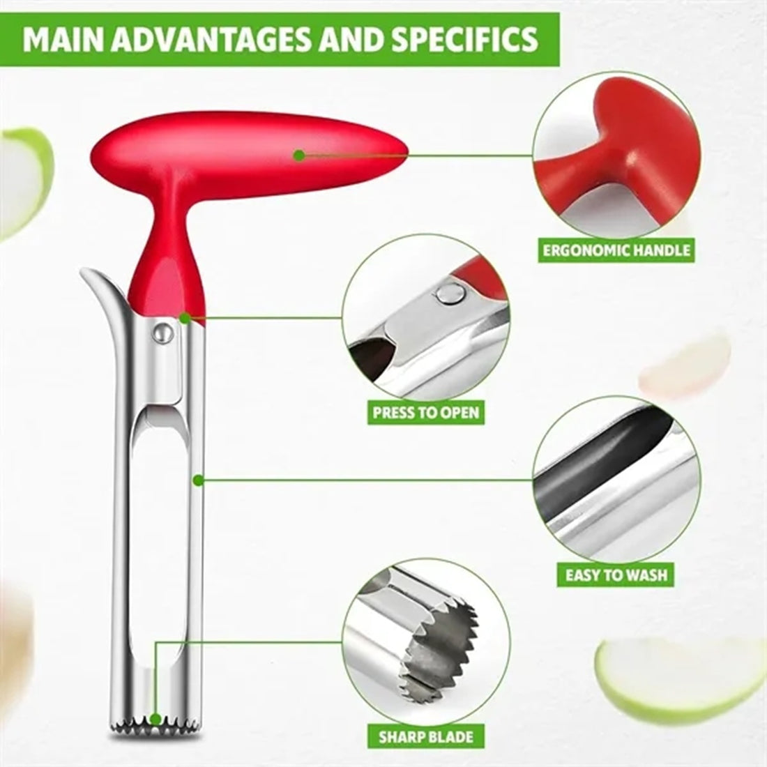 HUPSBY329 Apple Core Remover Tool