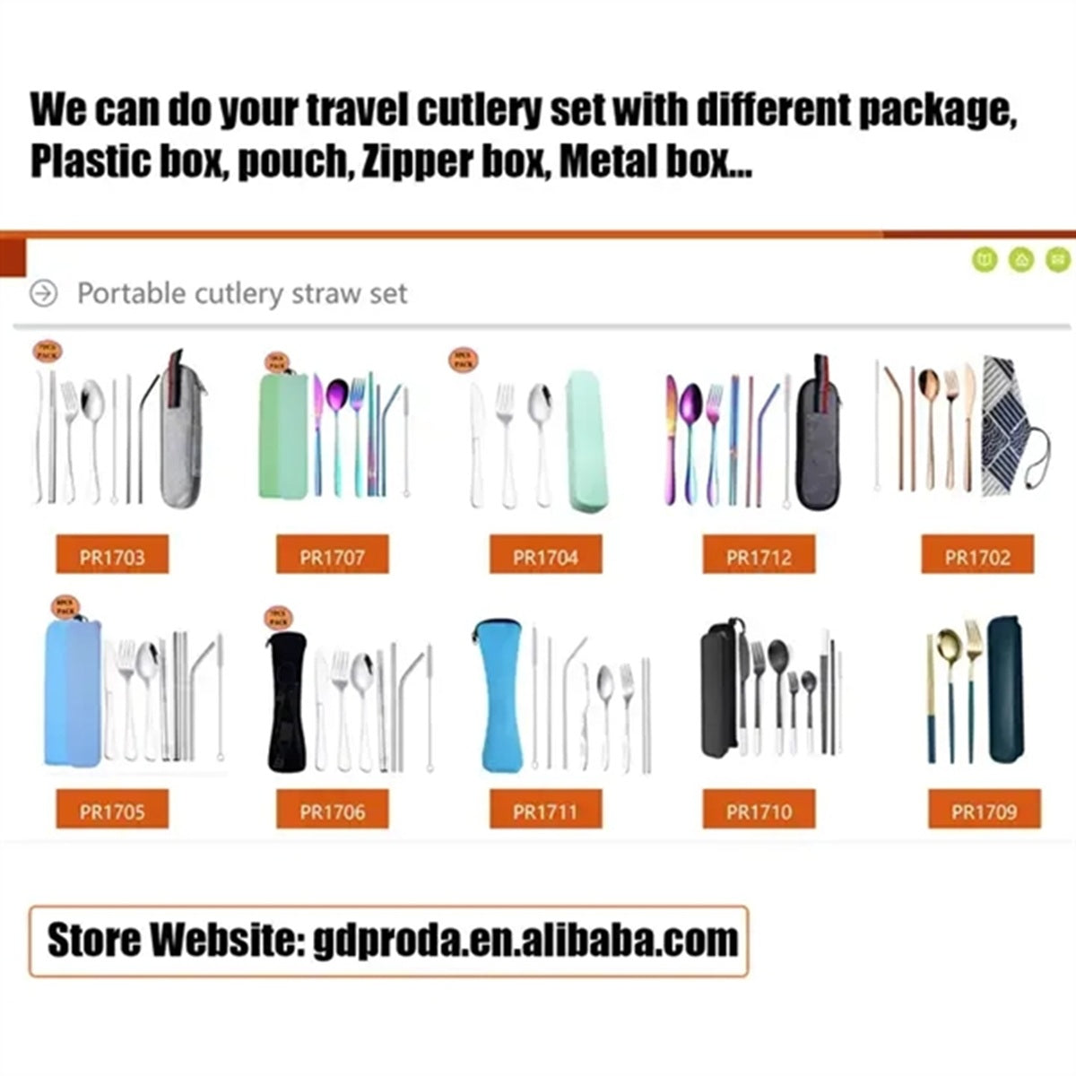 HUPSBY338 3-Piece (Knife, Fork, Spoon) Reusable Flatware Sets