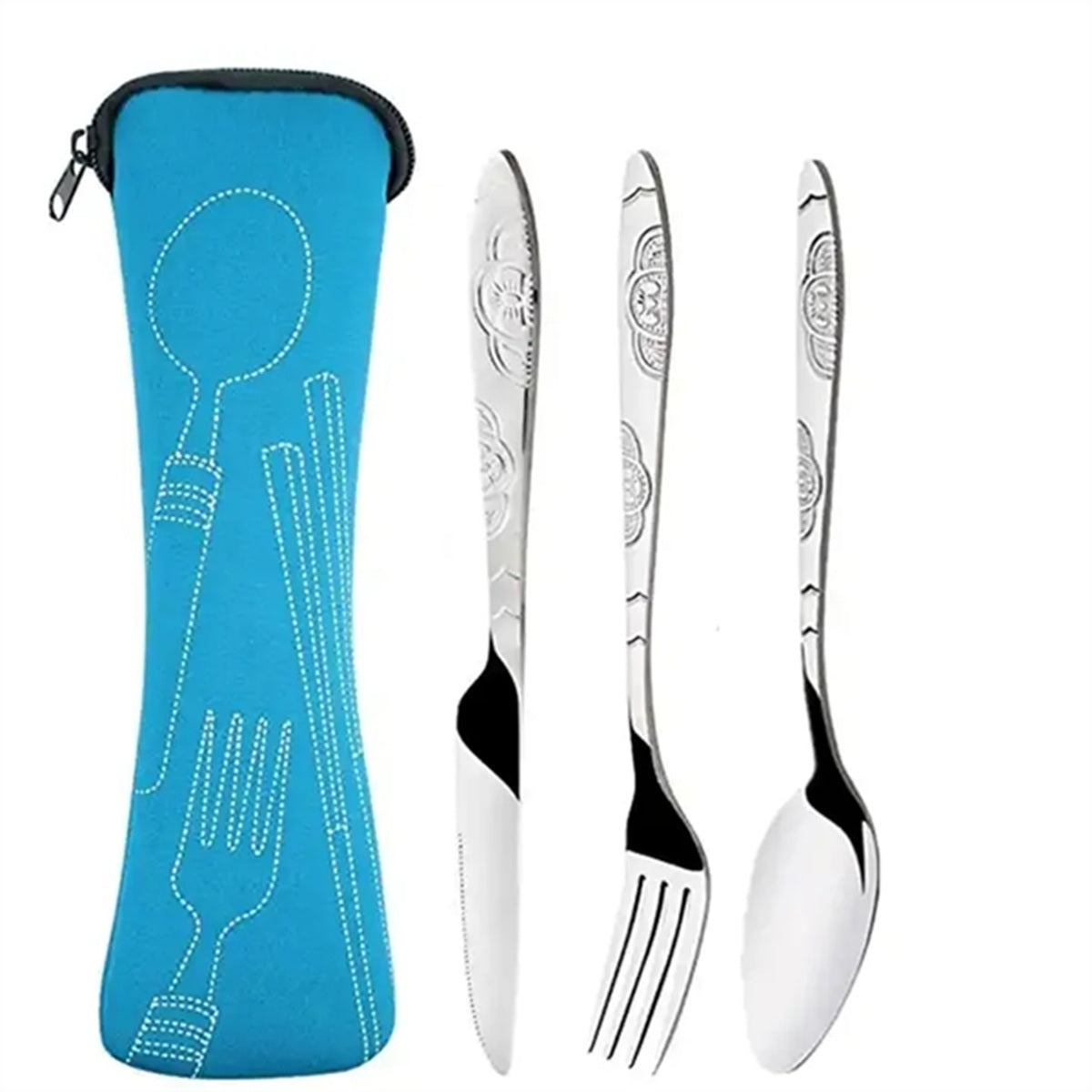 HUPSBY338 3-Piece (Knife, Fork, Spoon) Reusable Flatware Sets