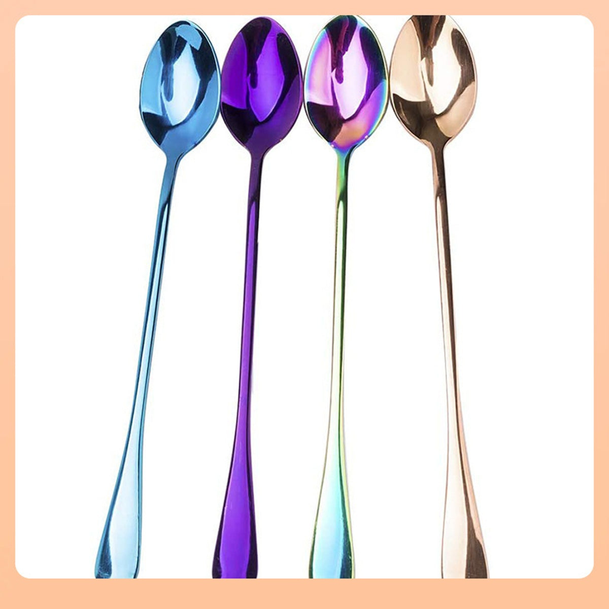 HUPSBY347 Colorful Long Handle Spoon