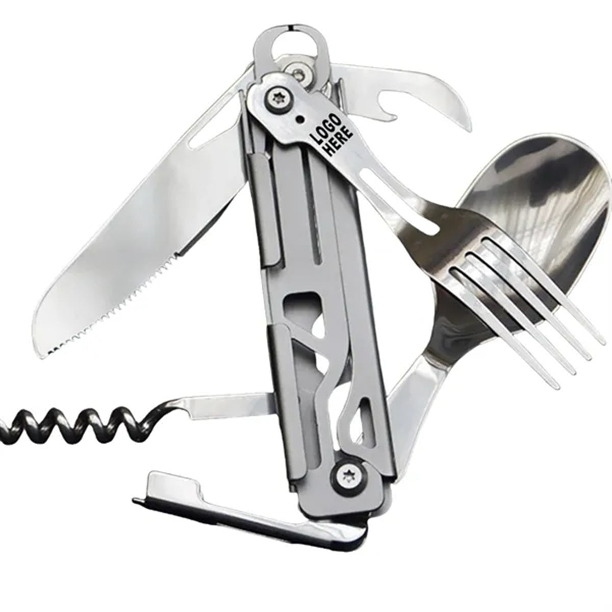 HUPSBY361 6 in 1 Multifunctional All-steel Portable Tableware