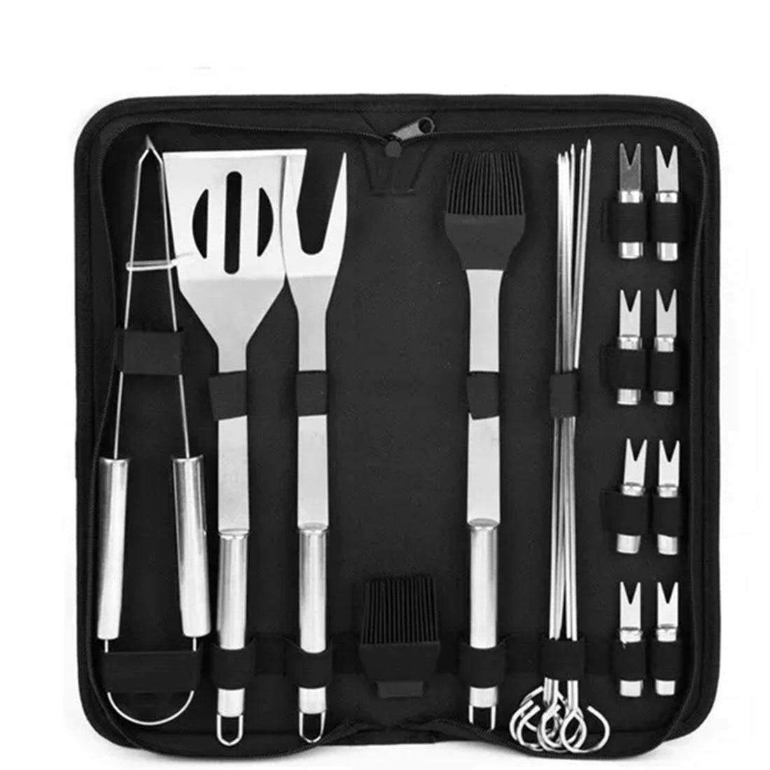 HUPSBY376 Stainless Steel BBQ Set With Storage Bag