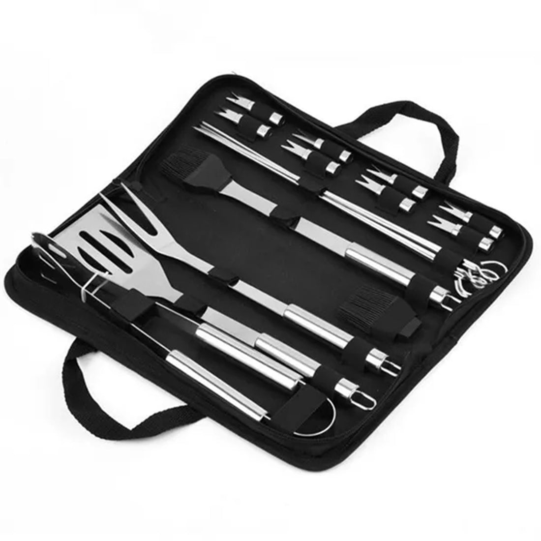 HUPSBY376 Stainless Steel BBQ Set With Storage Bag