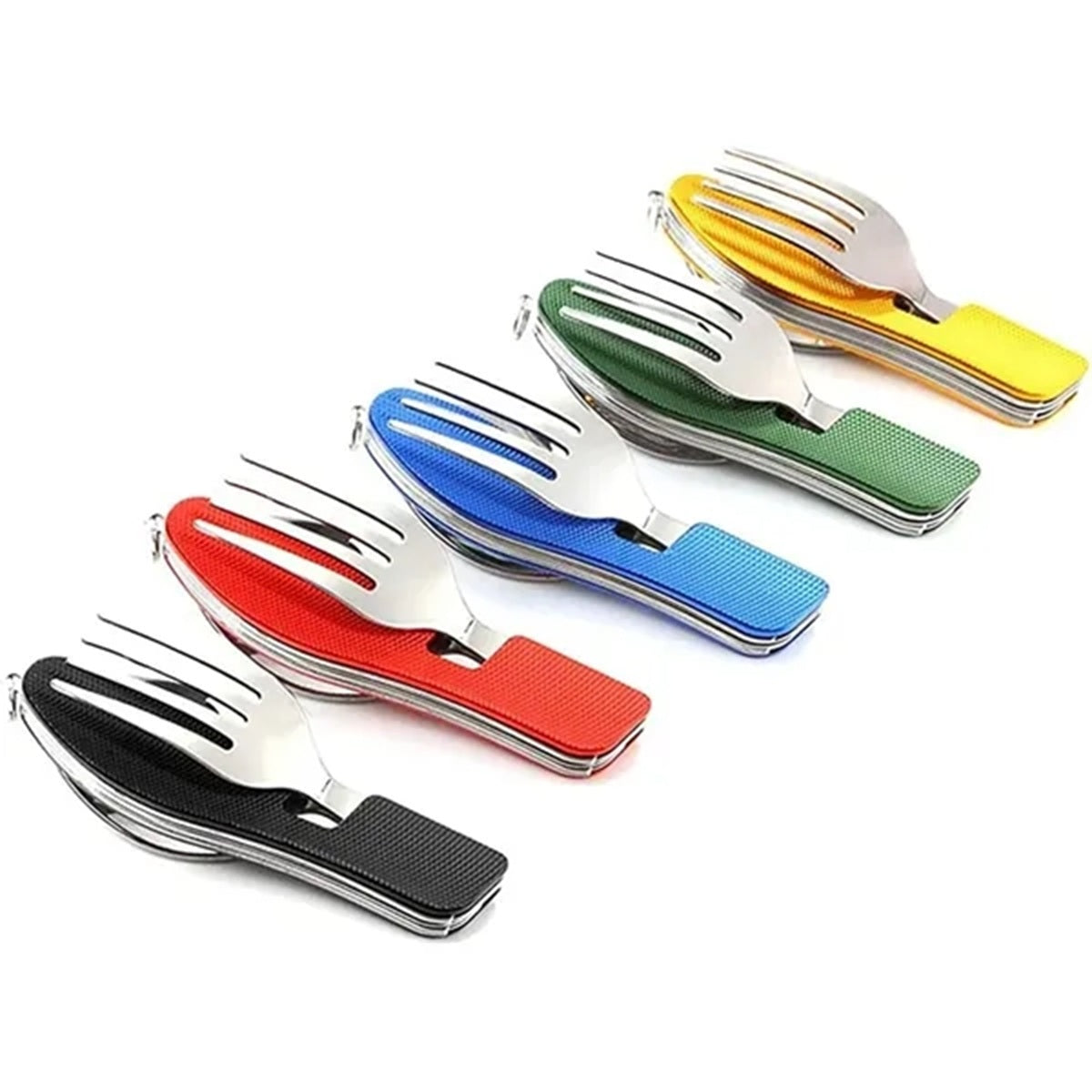 HUPSBY384 Multifunctional Camping Stainless Steel Cutlery Set