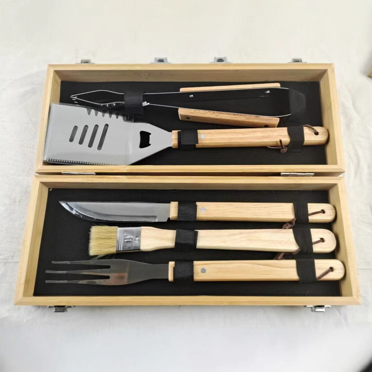 HUPSBY407 BBQ Tool 3 Piece Set - Combination