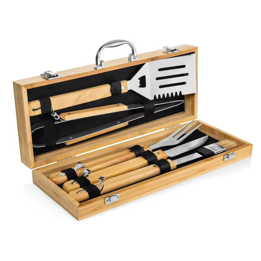 HUPSBY407 BBQ Tool 3 Piece Set - Combination