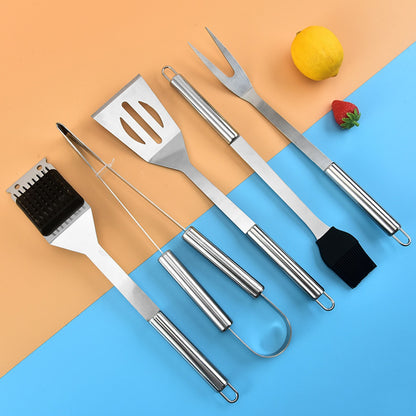 HUPSBY458 3pcs Stainless Steel BBQ Grilling Tool Set