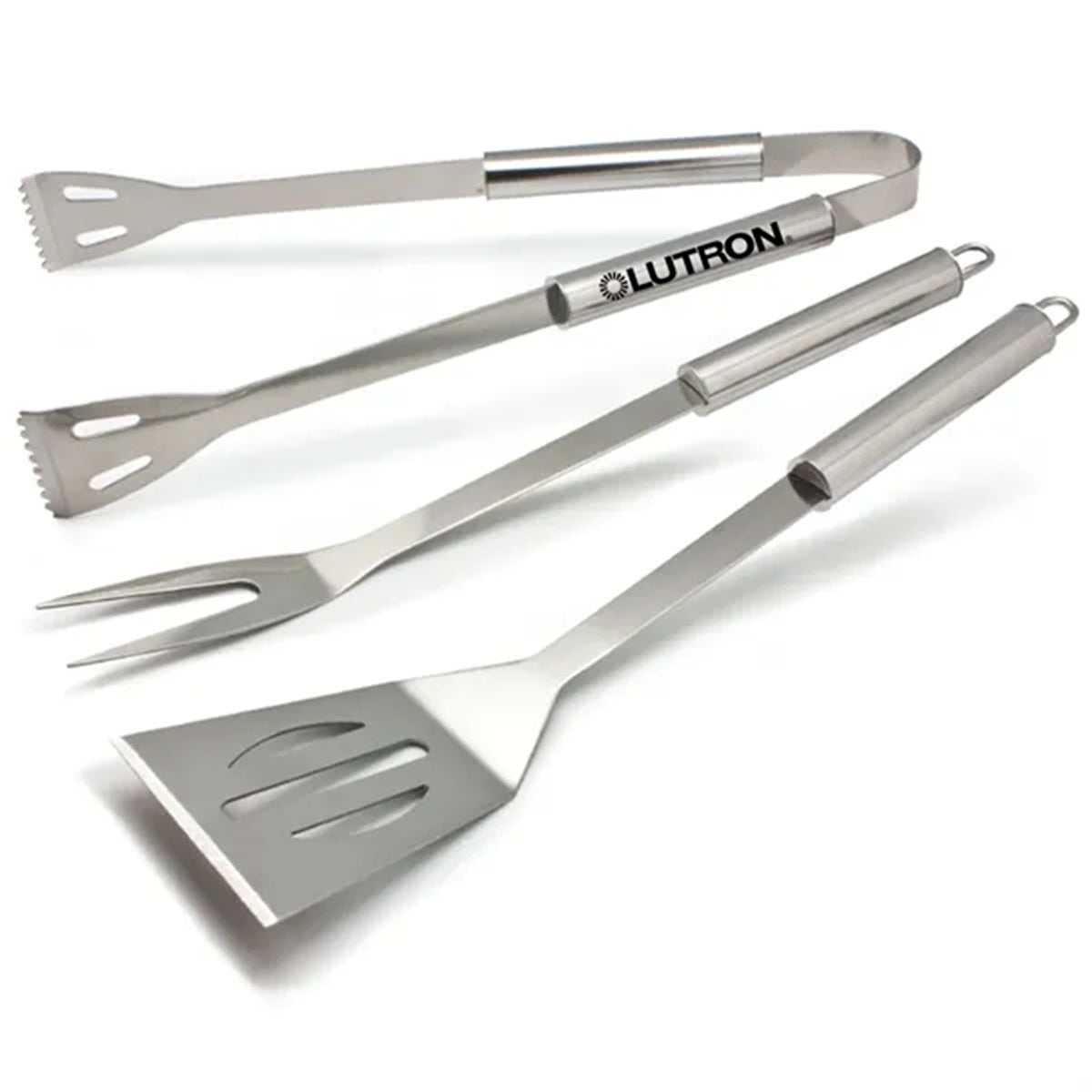 HUPSBY463 3pc Stainless Steel BBQ Tool Set for Outdoor Camping/Grills