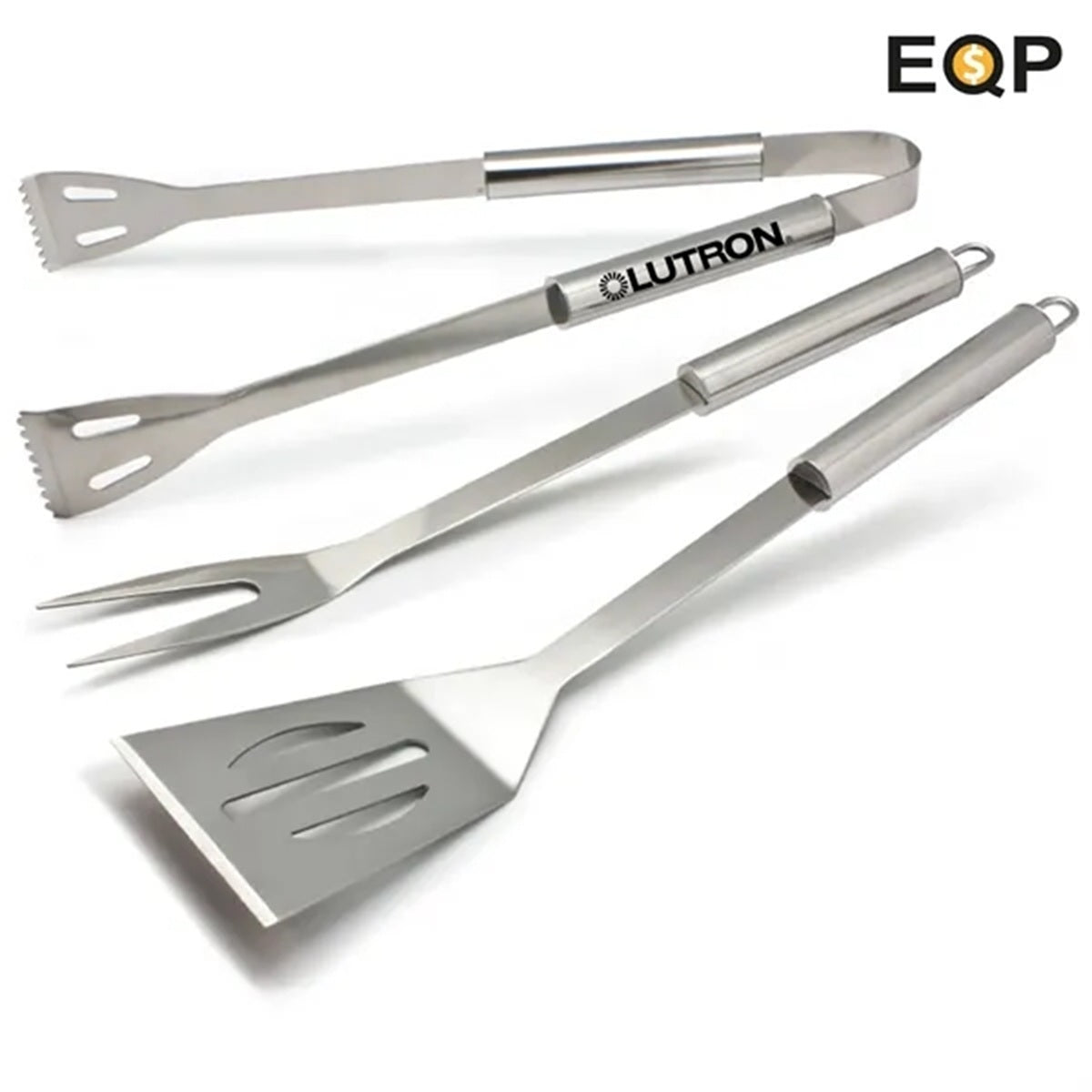 HUPSBY463 3pc Stainless Steel BBQ Tool Set for Outdoor Camping/Grills