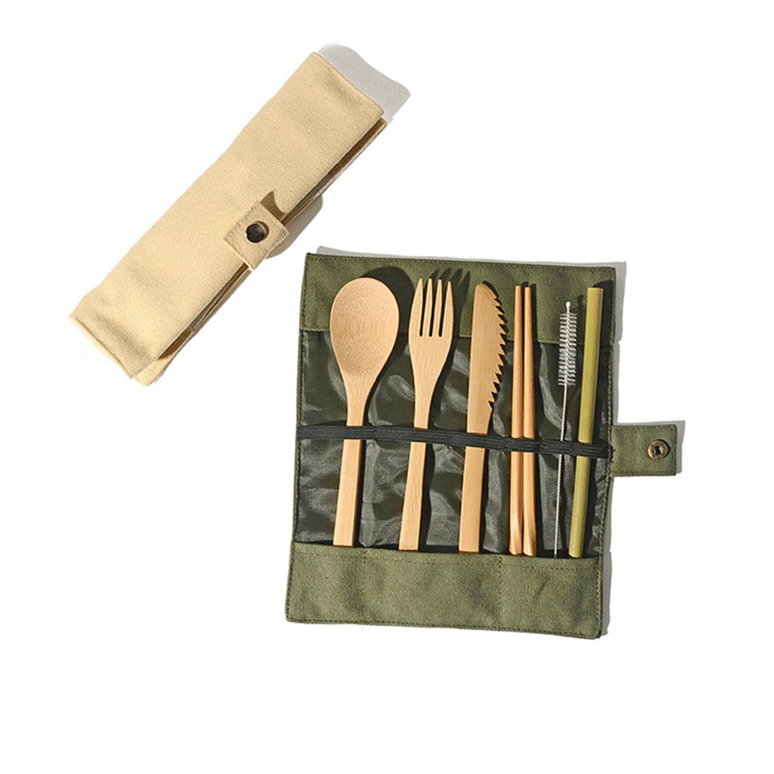 HUPSBY466 Set of Reusable Portable Travel Tableware Storage Holder Rol