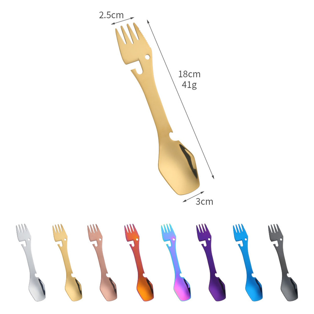 HUPSBY467 5 in 1 Multifunctional Stainless Steel Spork
