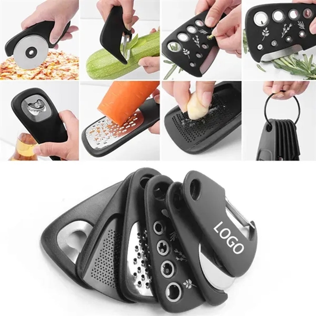 HUPSBY471 6-Piece Kitchen Gadgets Set Space Saving Cooking Tools
