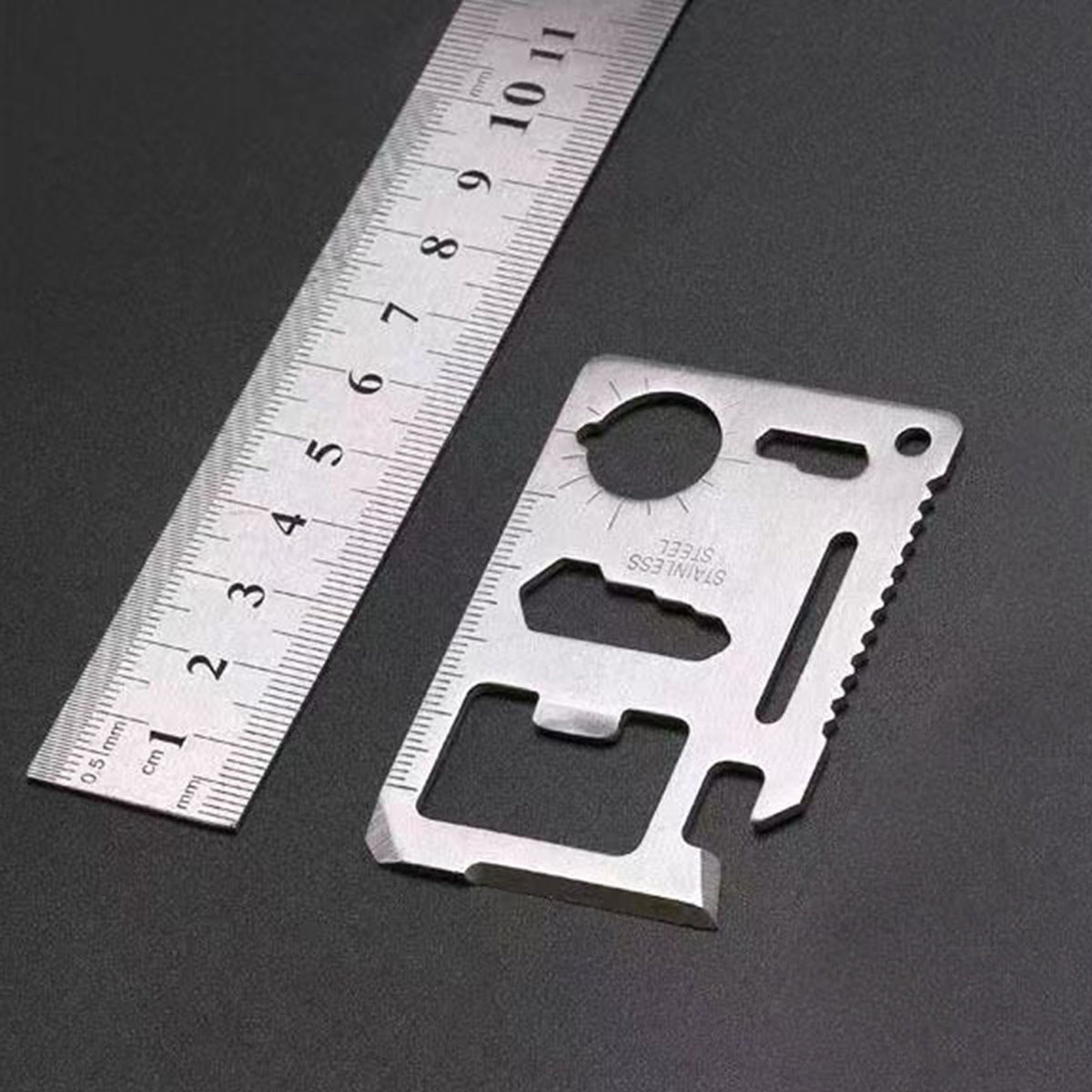 HUPSBY484 Stainless Steel Credit Card Pocket Survival Tool