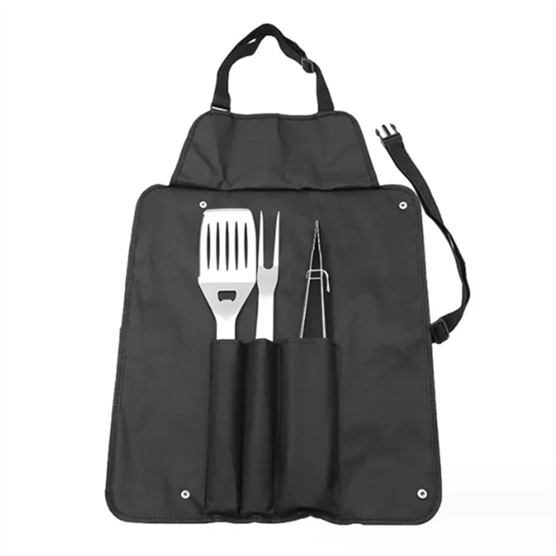 HUPSBY485 4-Piece Folding Grill Tool Set