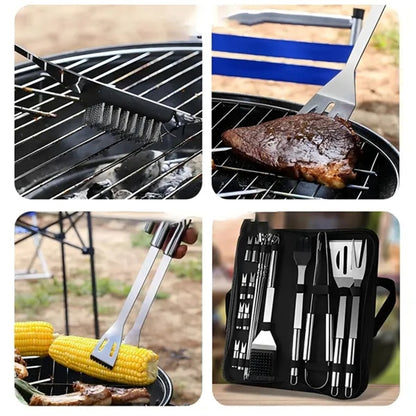 HUPSBY487 BBQ Grilling Utensil 20 Pcs Set