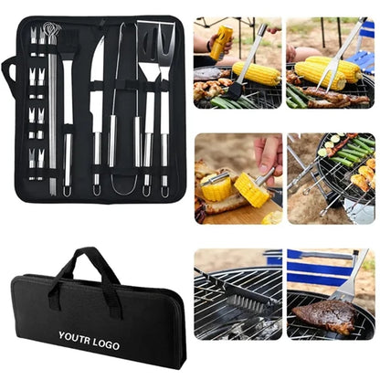 HUPSBY487 BBQ Grilling Utensil 20 Pcs Set