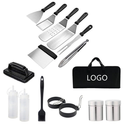 HUPSBY490 Griddle Accessories 15pcs Flat Top Grill Tools Set