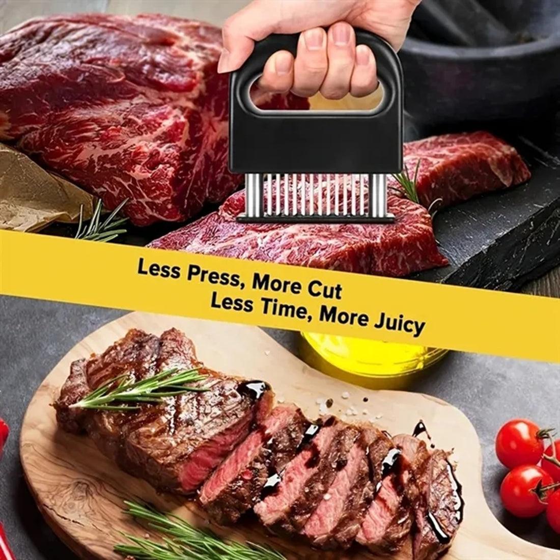 HUPSBY493  Meat Tenderizer Tool with 48 Stainless Steel Blades