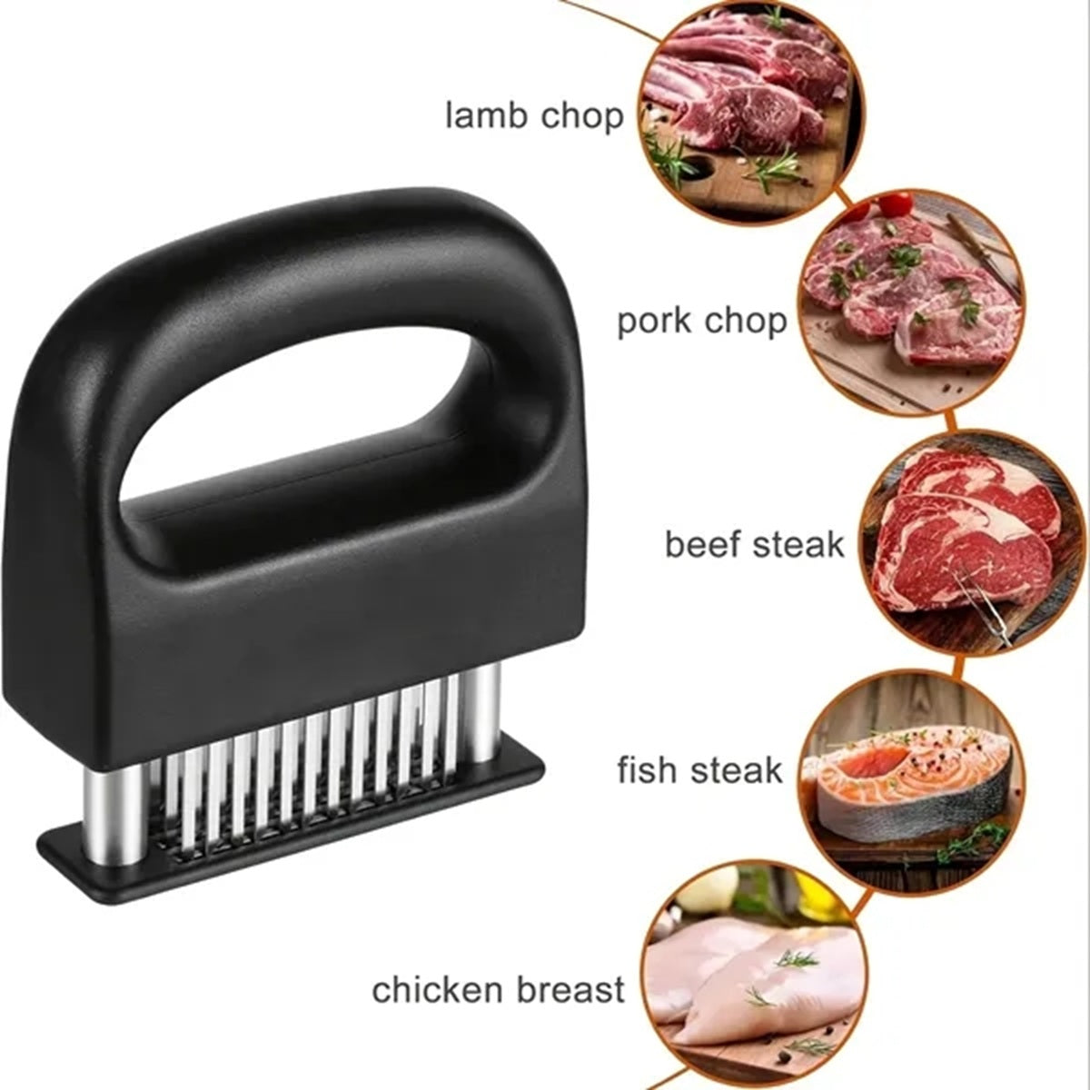 HUPSBY493  Meat Tenderizer Tool with 48 Stainless Steel Blades