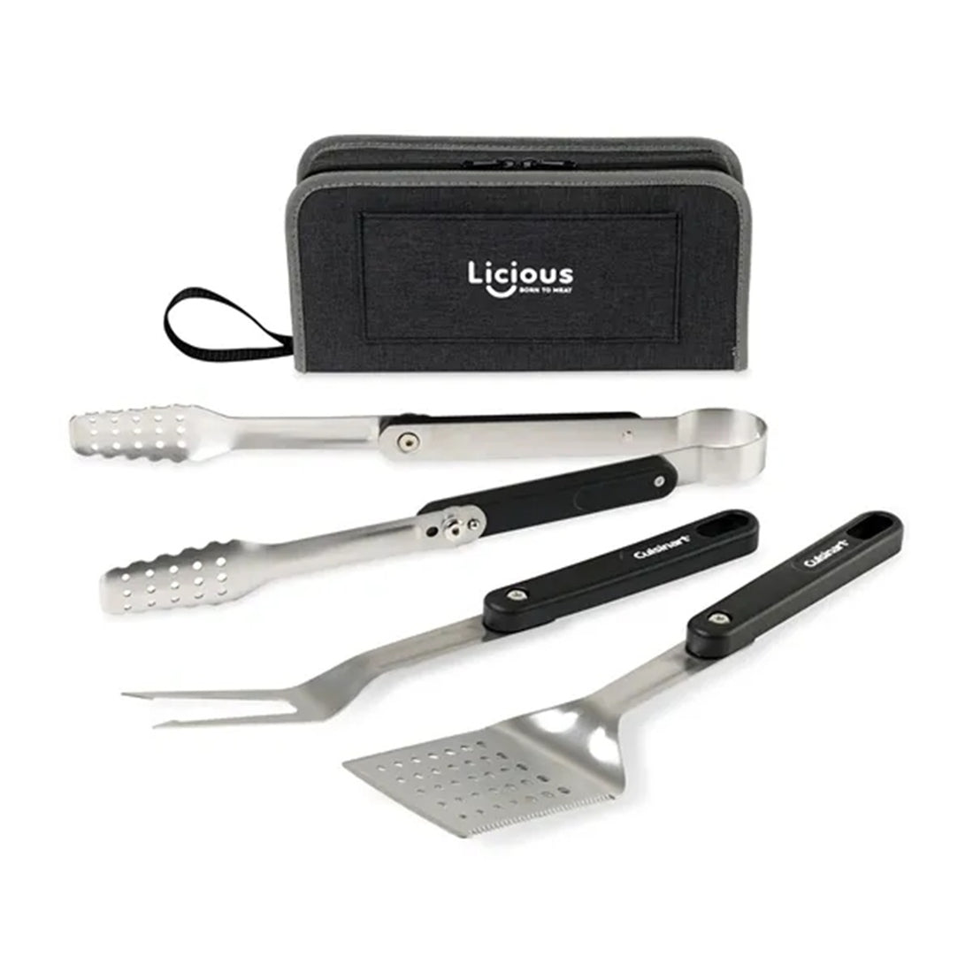HUPSBY498 Cuisinart Outdoors庐 4-Piece Folding Grill Tool Set