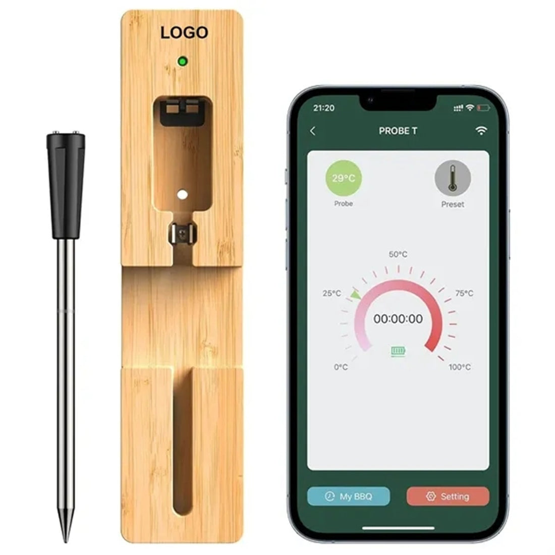 HUPSBY505 Wireless Meat Thermometer