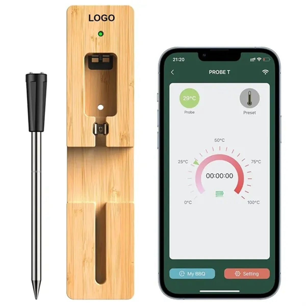 HUPSBY505 Wireless Meat Thermometer