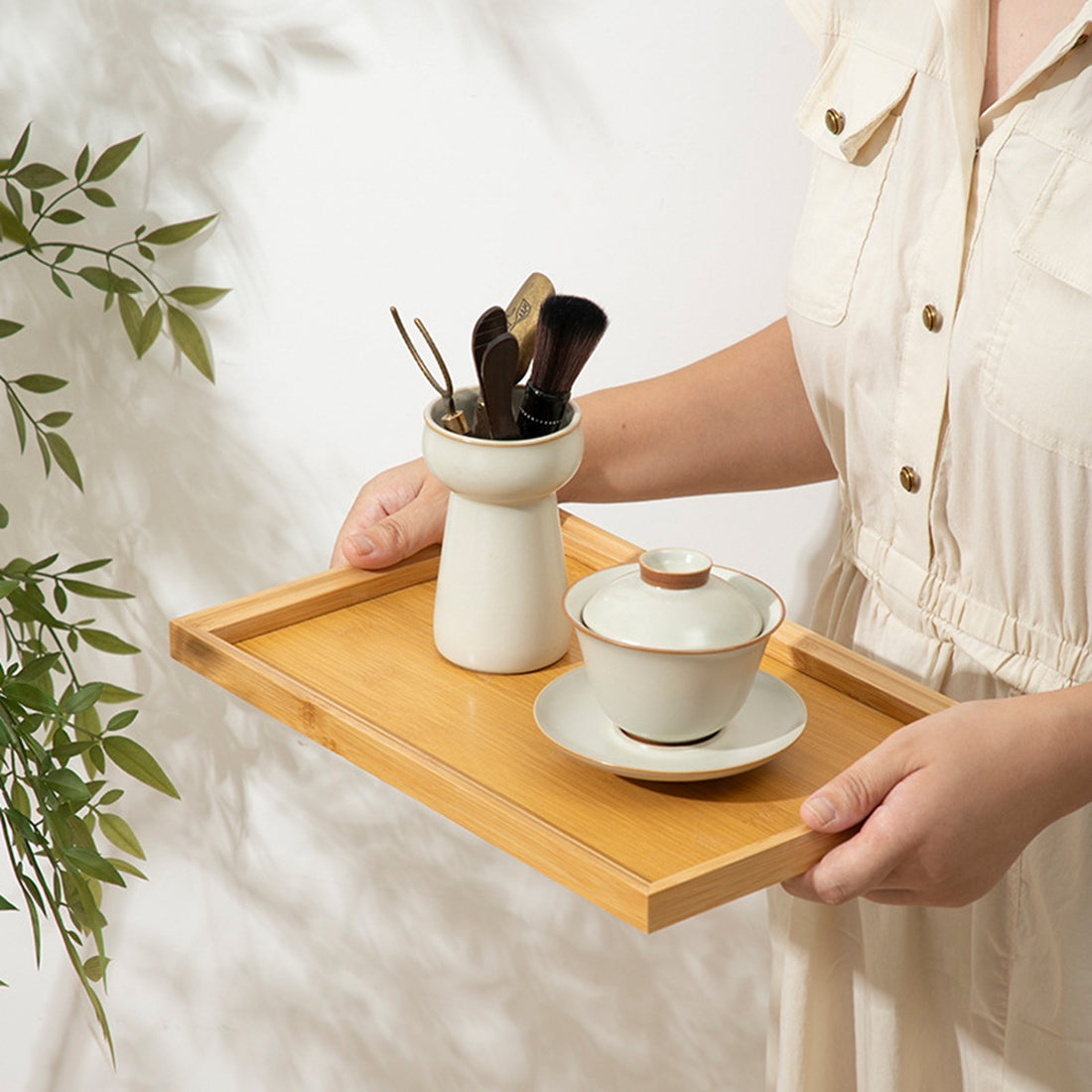 HUPSBY512 Bamboo Cutting Board with Drip Ring