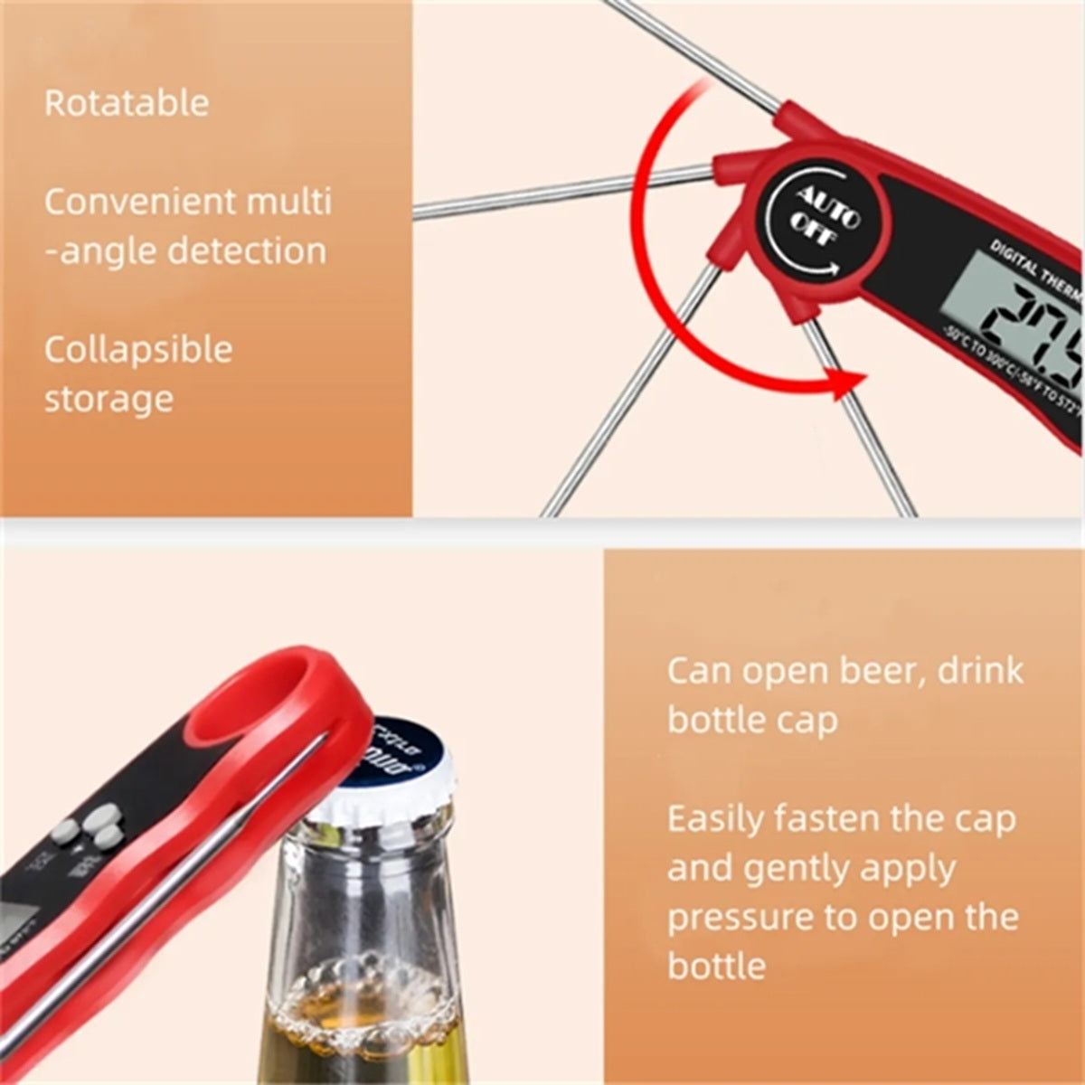 HUPSBY519 Digital Instant Read Meat Thermometer