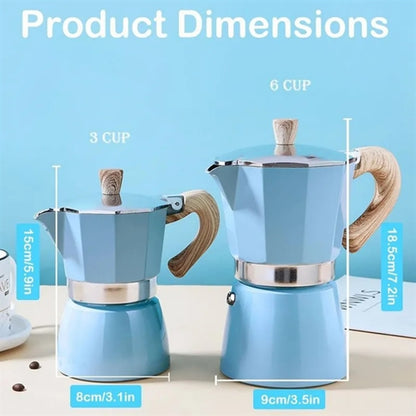 HUPSBY525 Moka Pot Espresso Coffee Maker 10oz
