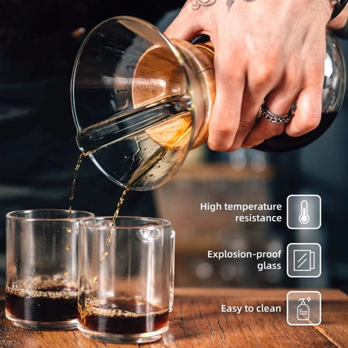 HUPSBY533 Pour Over Coffee Maker
