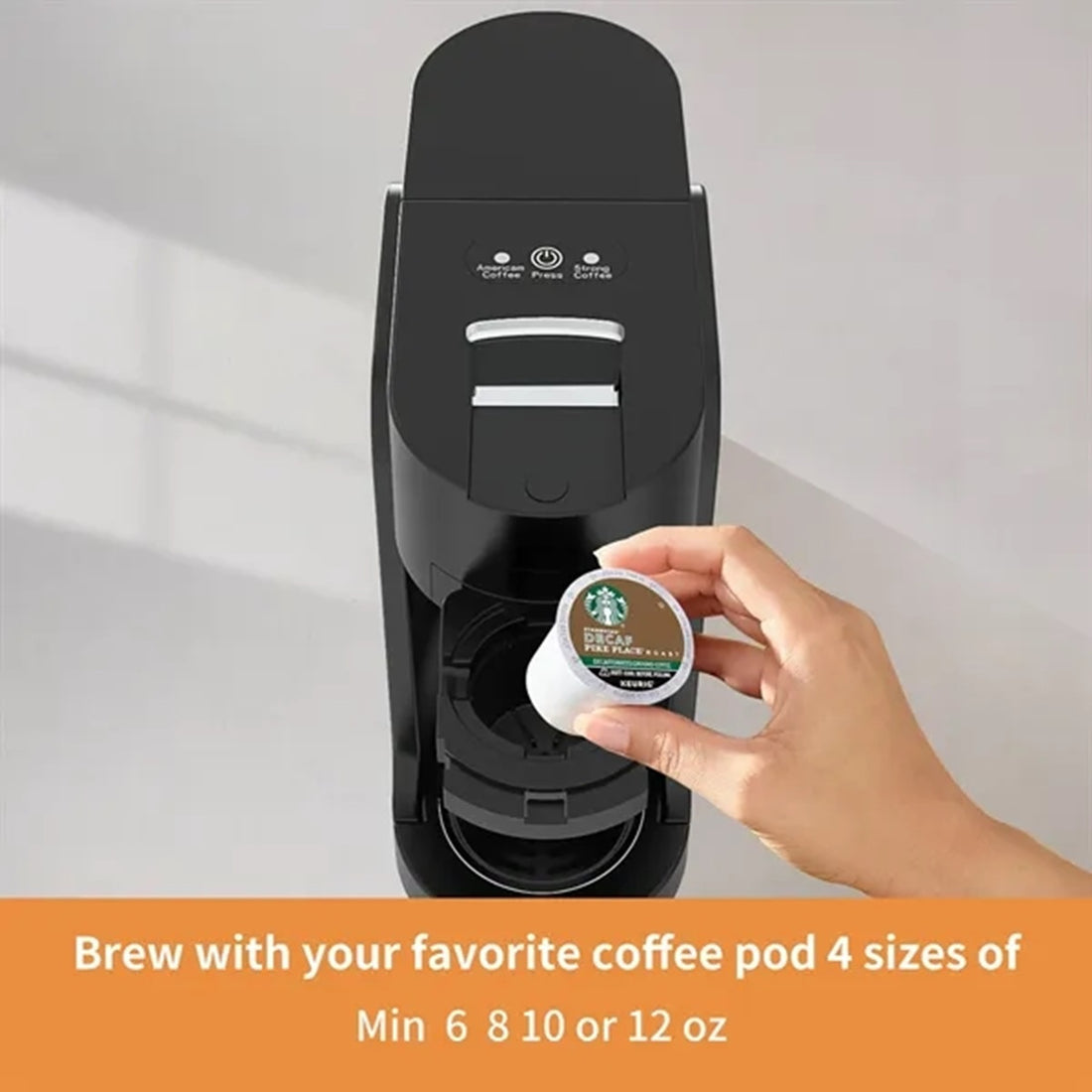 HUPSBY548 Single Serve K-Cup Pod Coffee Maker