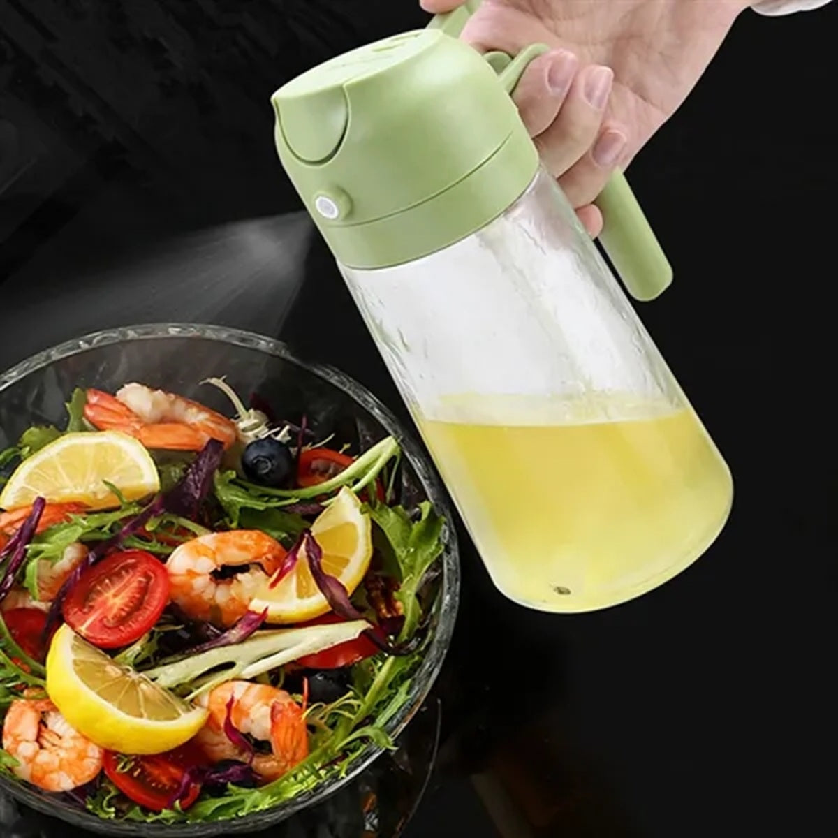 HUPSBY549 Olive Oil Sprayer 2-In-1 Spray Bottle